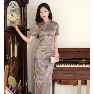 新中式旗袍日常可穿夏季2024晚礼服，高级绝美高端年轻妈妈大码
