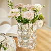 ins水晶玻璃花瓶小透明水养鲜花插花摆件轻奢高档客厅高级感网红