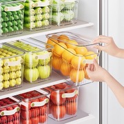 冰箱塑料保鲜盒食品级厨房，冷冻专用整理神器，蔬菜水果鸡蛋收纳盒
