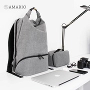 5折日本进口AMARIO15寸笔记本电脑相机双肩背包内附包中包抗水耐用面料男女通勤适用苹果macbookpro