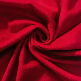 玫红色羊绒顺毛布料  冬季大衣连衣裙外套时装面料