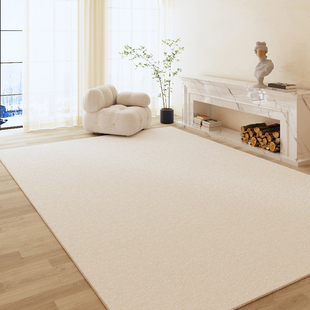 日式高级纯色地毯简约素色客厅沙发茶几地垫衣帽间拍照白色背景毯