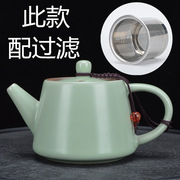 汝窑哥窑茶壶开片大号汝瓷，可养小单壶冰裂西施壶，陶瓷功夫茶具茶壶