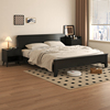 北欧实木床黑色现代简约小户型，1.8米1.5双人床小户卧室经济型婚床