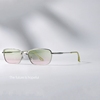 金属窄框清新渐变色，小墨镜uv400可配近视太阳眼镜防蓝光潮平光镜