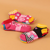 3双装日本卡通波点，彩条糖果色，可爱纯棉夏季薄款短袜低腰休闲袜子