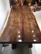 红木大板桌鸡翅木实木大板，随型自然边办公家具，茶台茶几客厅实木纹