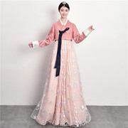 朝鲜族服装女舞蹈演出服改良韩服长裙大长今传统韩国宫廷古装写真