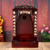 红木色佛龛神龛神台供台桌观音菩萨，财神爷佛像屋子壁挂式广式吊柜