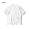 300克超大码重磅新疆纯棉圆领短袖男白色青少年夏季t恤