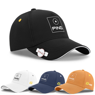 高尔夫球帽男女同款速干户外运动帽子透气防晒帽带马克golf cap