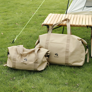 旅行包手提包行李包大容量，帆布防水户外野营露营短途搬家斜挎包