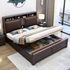 中式胡桃木床卧室实木，家具双人床现代简约主卧.8米.5米婚床