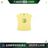 香港直邮Emporio Armani阿玛尼女士T恤黄色圆领无袖修身透气