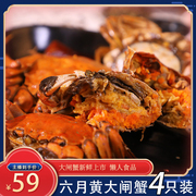 4只装1.5-1.8两大闸蟹公母熟食特大即食大只香辣螃蟹盒装麻辣