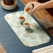 新中式干泡茶席织锦茶垫防烫吸水茶桌垫防水桌旗布艺隔热垫茶盘垫