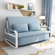 可折叠沙发床两用实木坐卧单双人1.5米1.2带储物多功能伸缩小