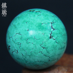 原矿高瓷绿松石散珠圆珠子，单颗手串桶珠散珠佛珠配件金刚星月配珠
