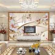 电视背景墙砖现代简约中式客厅，雕刻仿玉雕，微晶石瓷砖背景墙影