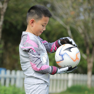 ucan锐克儿童足球守门员手套，减震防滑小学生，耐磨门将手套龙门训练