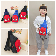超人男童胸包帅气时尚儿童包包，卡通蜘蛛侠斜挎包外出零钱包小背包