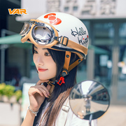 新国标3C认证HelloKitty联名日式电动摩托车头盔男夏季女半盔瓢盔