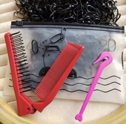 儿童发饰编发套装盘发器梳子拆发器一次性小皮筋盘发工具三件套女