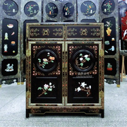扬州漆器具 柜子 新中式古典 门厅柜 玄关柜 鞋柜 隔断柜储物