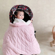 儿童秋冬挡风毯推车盖毯婴儿背带腰凳防风防雨宝宝抱毯保暖加厚罩