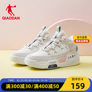 中国乔丹运动鞋女棉鞋，潮2024春季高帮，板鞋休闲气垫鞋加绒保暖