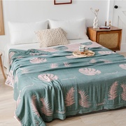 厂销夏季竹纤维盖毯毛毯午睡薄毯子单人，纯棉针织毛巾被子双人沙品
