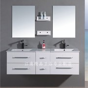 式美式橡木浴室柜组合实木卫浴柜洗脸盆柜洗手盆柜洗漱台 XM9