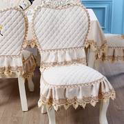 欧式套装圆桌布转盘通用椅子，垫家用台布实木，餐桌椅套餐椅套椅子套