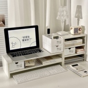 电脑增高架书桌办公室宿舍架子台式显示器笔记本木质收纳架置物架