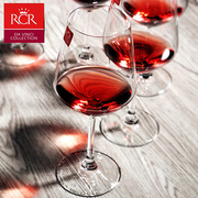 意大利进口RCR无铅水晶红酒杯高脚浪漫酒杯家用葡萄酒杯菱形杯子