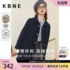 风衣外套女中长款韩系风格穿搭kbne2024春装法式复古流行大衣