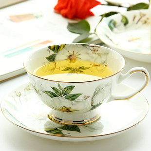 轻奢骨瓷茶杯英式下午茶茶具套装，咖啡杯简约欧式奢华杯碟陶瓷精致