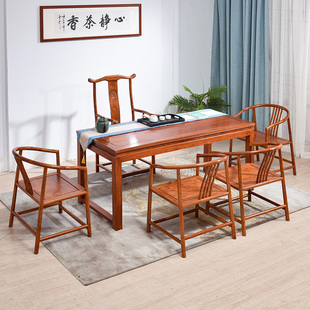 红木家具花梨木泡茶桌椅组合刺猬紫檀茶艺桌实木新中式干泡台茶桌