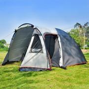 一室一厅帐篷双层防雨野营公园野餐便携式折叠户外露营装备用品