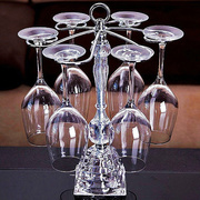 水晶玻璃红酒杯架 高脚葡萄酒红酒杯套装架悬挂倒挂创意摆件杯架
