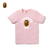 bape女装春夏猿人头字母，印花图案纯色短袖t恤210001m