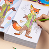 迪士尼儿童画画本宝宝涂色画本3-4-6岁幼儿园涂鸦填色图画绘画册