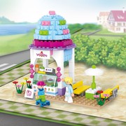 小鲁班拼装积木，粉色梦想别墅城市，b05256岁儿童益智玩具