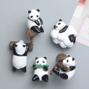 创意卡通树脂熊猫冰箱贴磁贴冰箱装饰品四川熊猫基地旅游纪念品