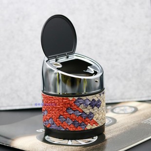 黑色KTV烟灰缸时尚创意烟灰缸家居烟灰缸豹纹时尚摆设金属烟灰缸