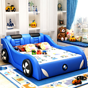 儿童床男孩汽车床1米5男生，汽车1米2卡通实木床，男童单人小床跑车床