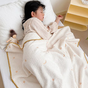夏季薄款珊瑚绒沙发小毯子儿童，午睡空调盖毯法兰绒，四季毛毯办公用