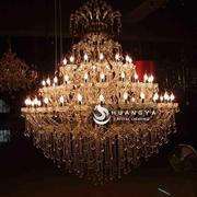 欧式水晶灯客厅吊灯美式蜡烛，卧室餐厅灯简欧创意别墅工程ktv大灯