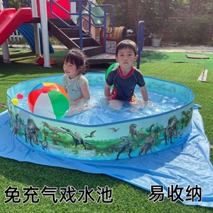 大型户外家庭游泳池圆形加厚免充气超大号，水池儿童婴儿游泳池家用