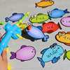 儿童钓鱼玩具磁性鱼竿，识字游戏可擦写卡片，英语互动教具益智公开课